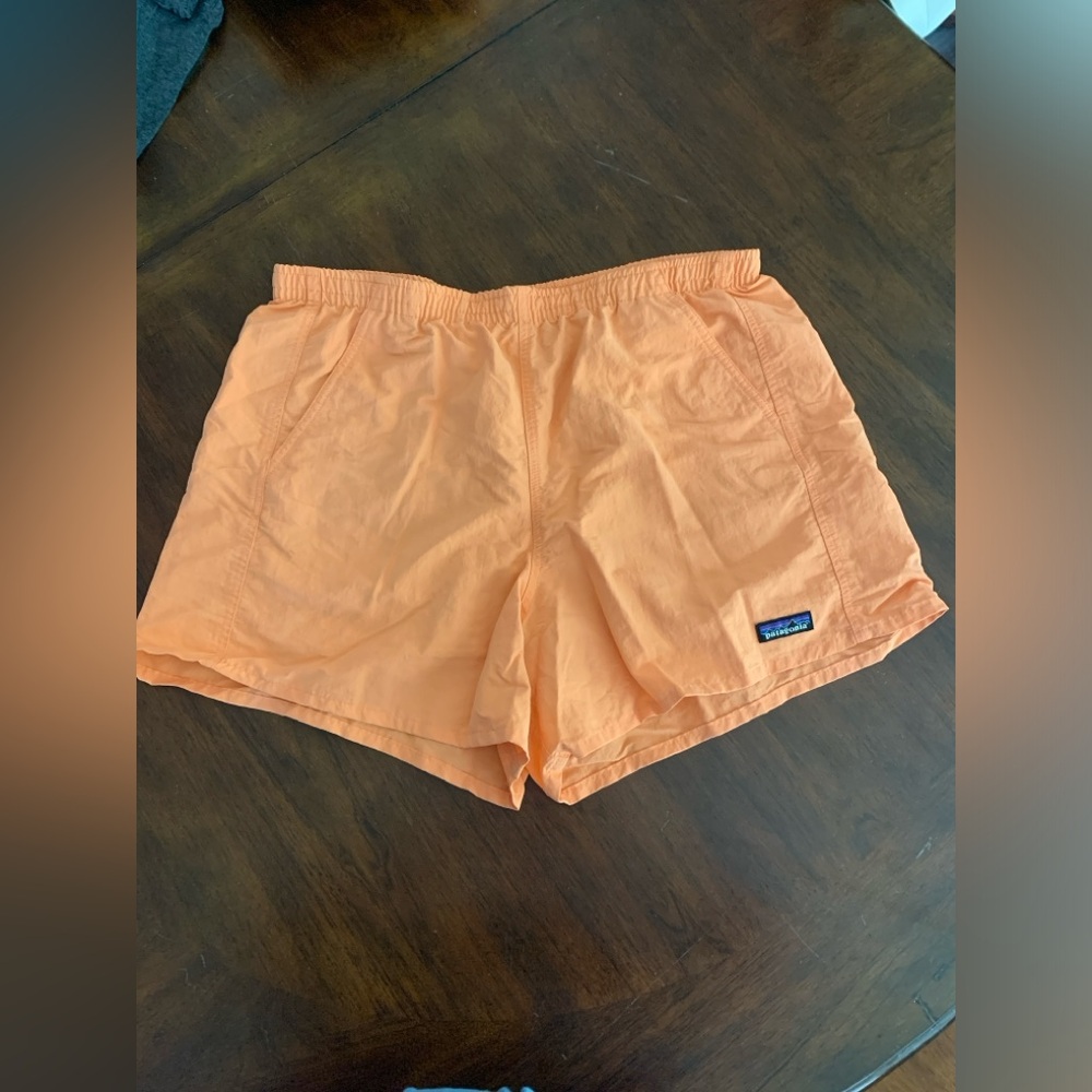 Patagonia Nylon Baggies 5" Shorts Orange Women's Large